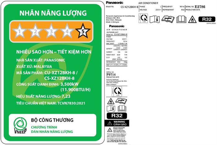 Điều Hòa Panasonic Inverter 12000BTU 2 Chiều CU/CS-XZ12BKH-8